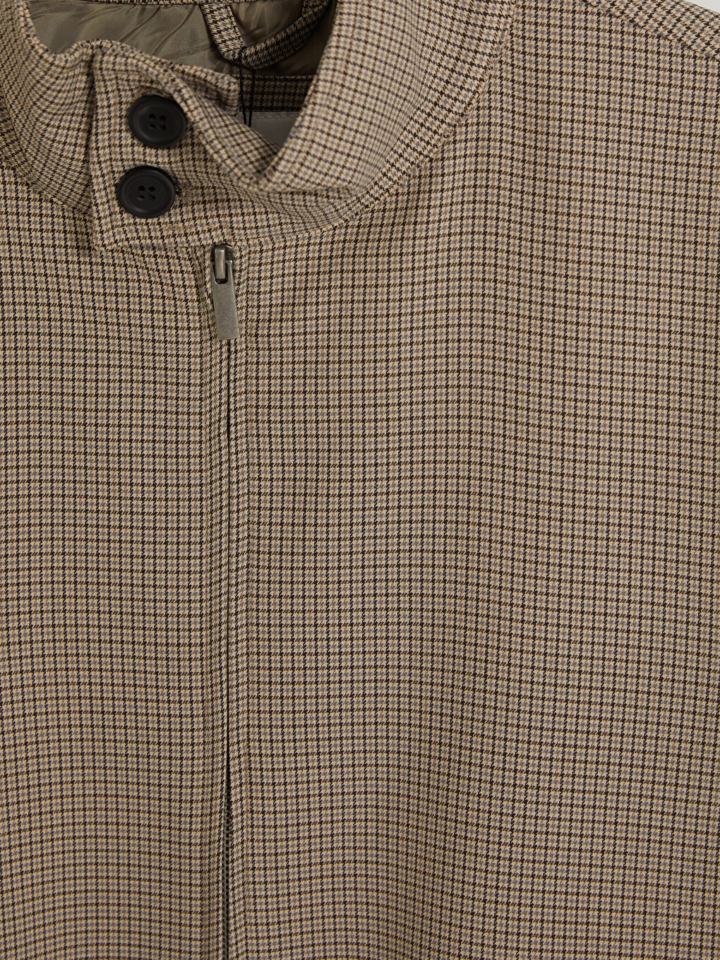 Regular Fit Mock Neck Men's Jacket-2