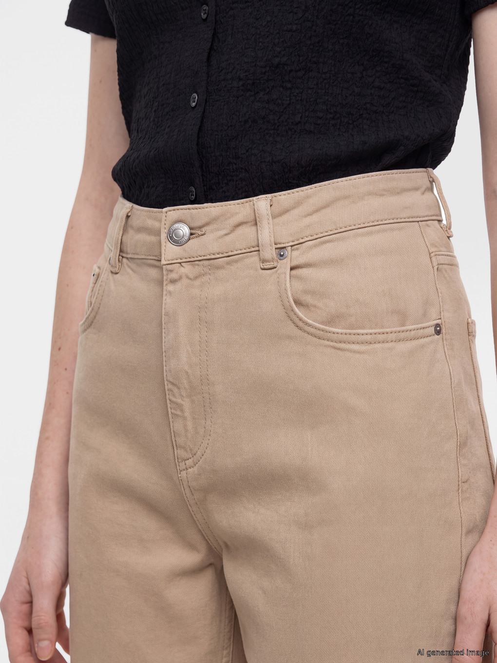 Bej Cepli Wideleg Jean-2
