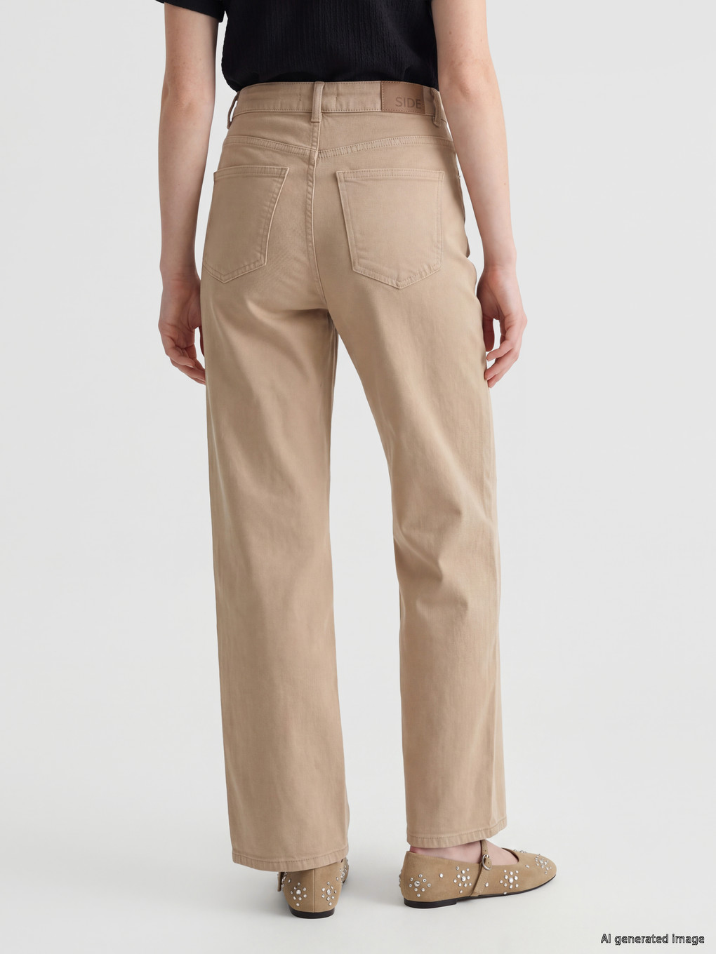 Bej Cepli Wideleg Jean-3