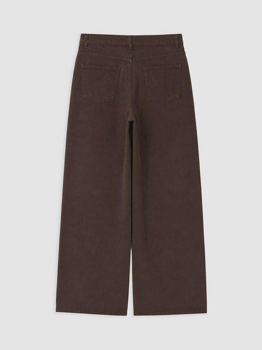 Kahverengi Cepli Wideleg Jean-1