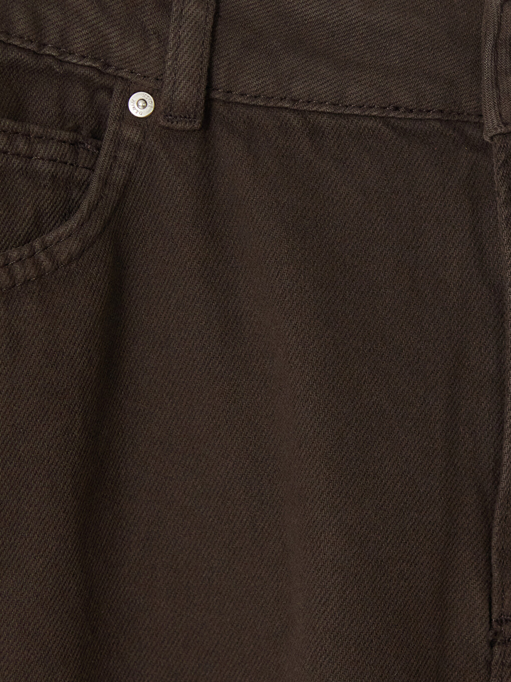 Kahverengi Cepli Wideleg Jean-2