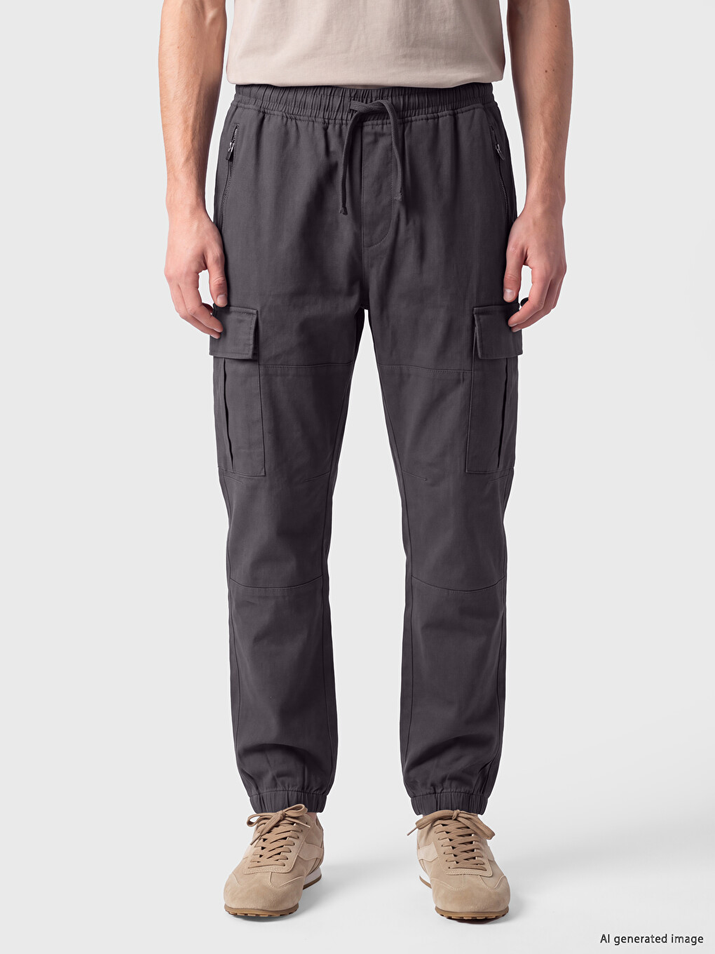 Standard Fit Men's Cargo Trousers-1
