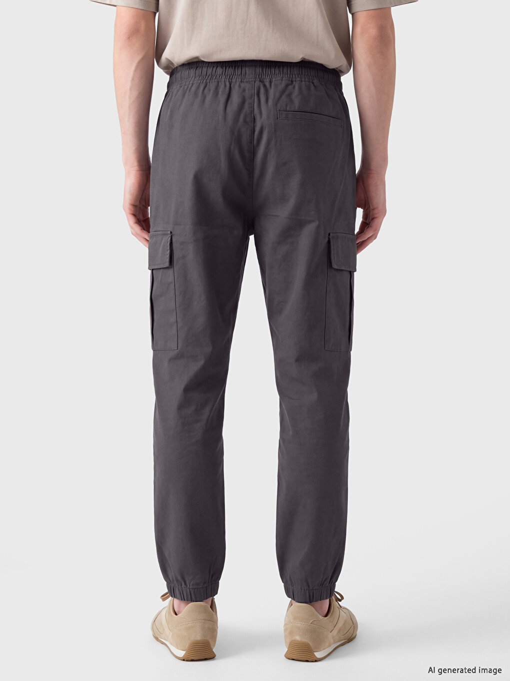 Standard Fit Men's Cargo Trousers-3