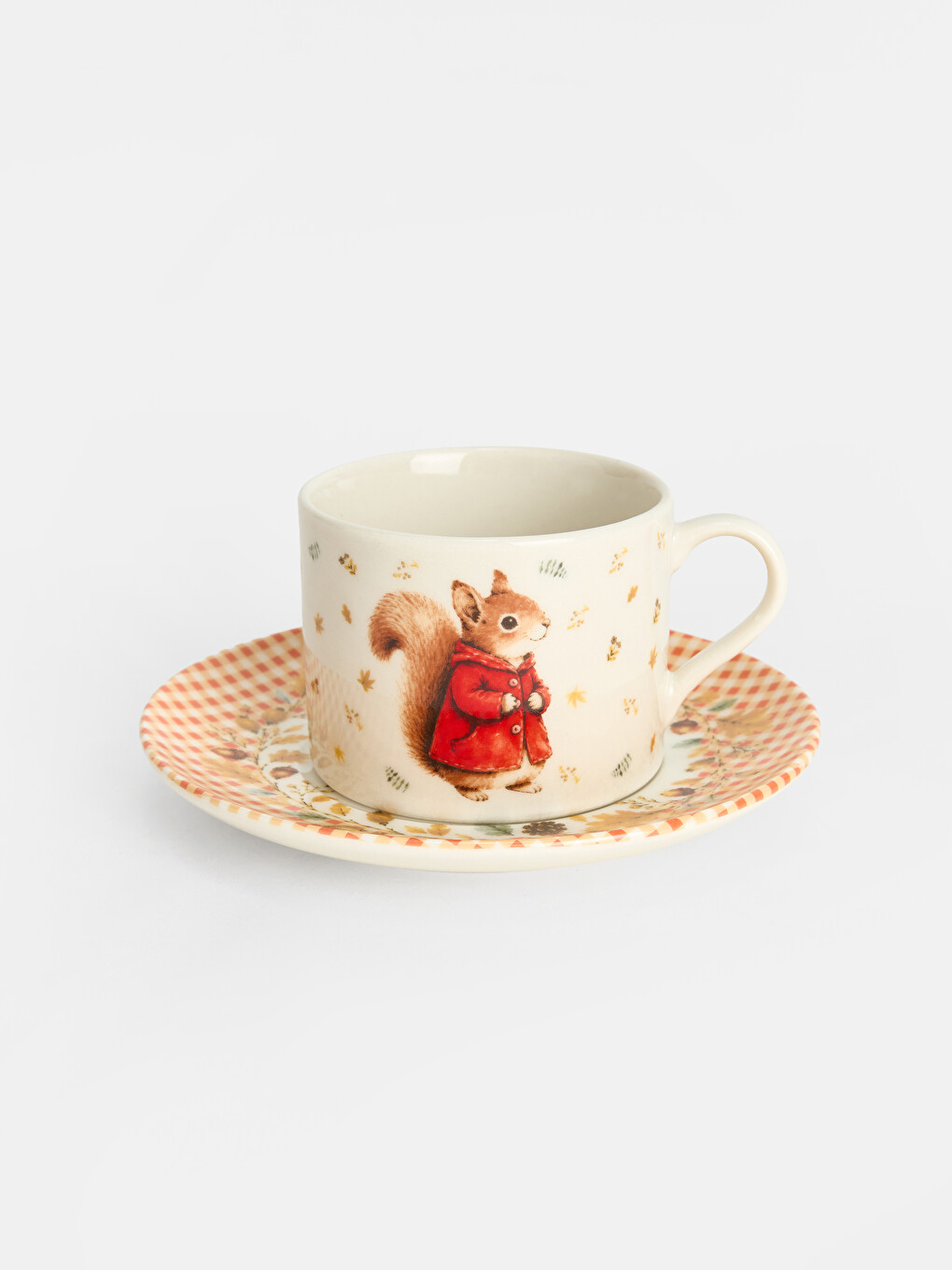 Set De Cești De Cafea Din Porțelan Imprimate Cu Animale Pentru 2 Persoane-4
