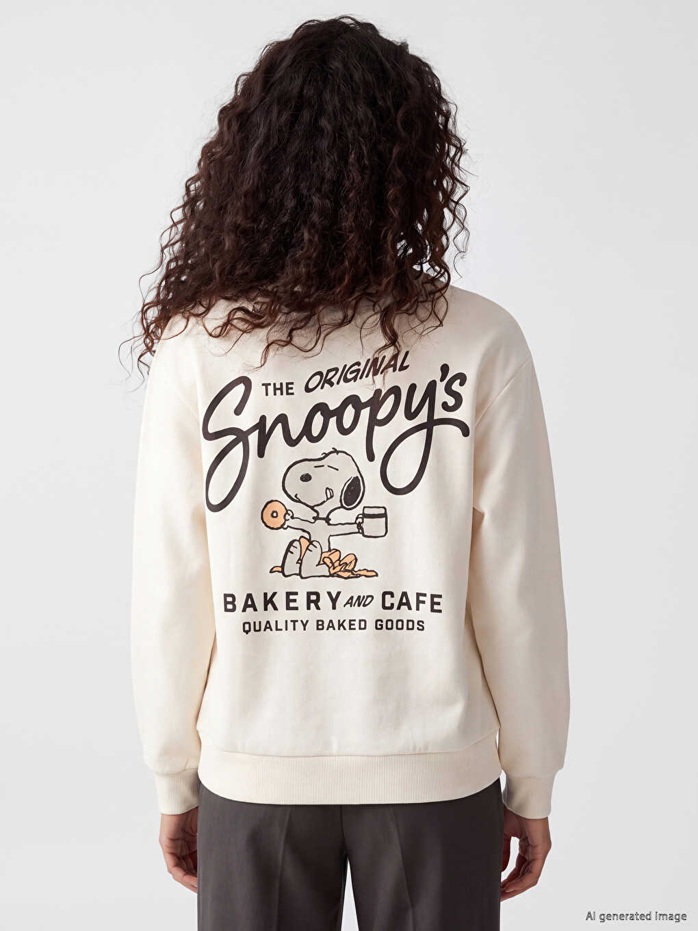 Snoopy Women's Thick Sweatshirt-3