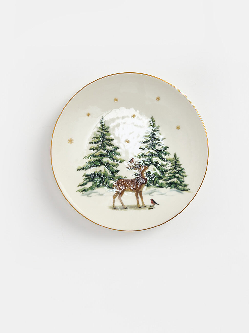 New Year Themed Porcelain Plate 19 Cm-2
