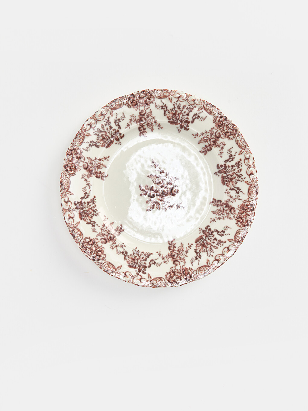 Flower Patterned Porcelain Cake Plate 19 Cm-2