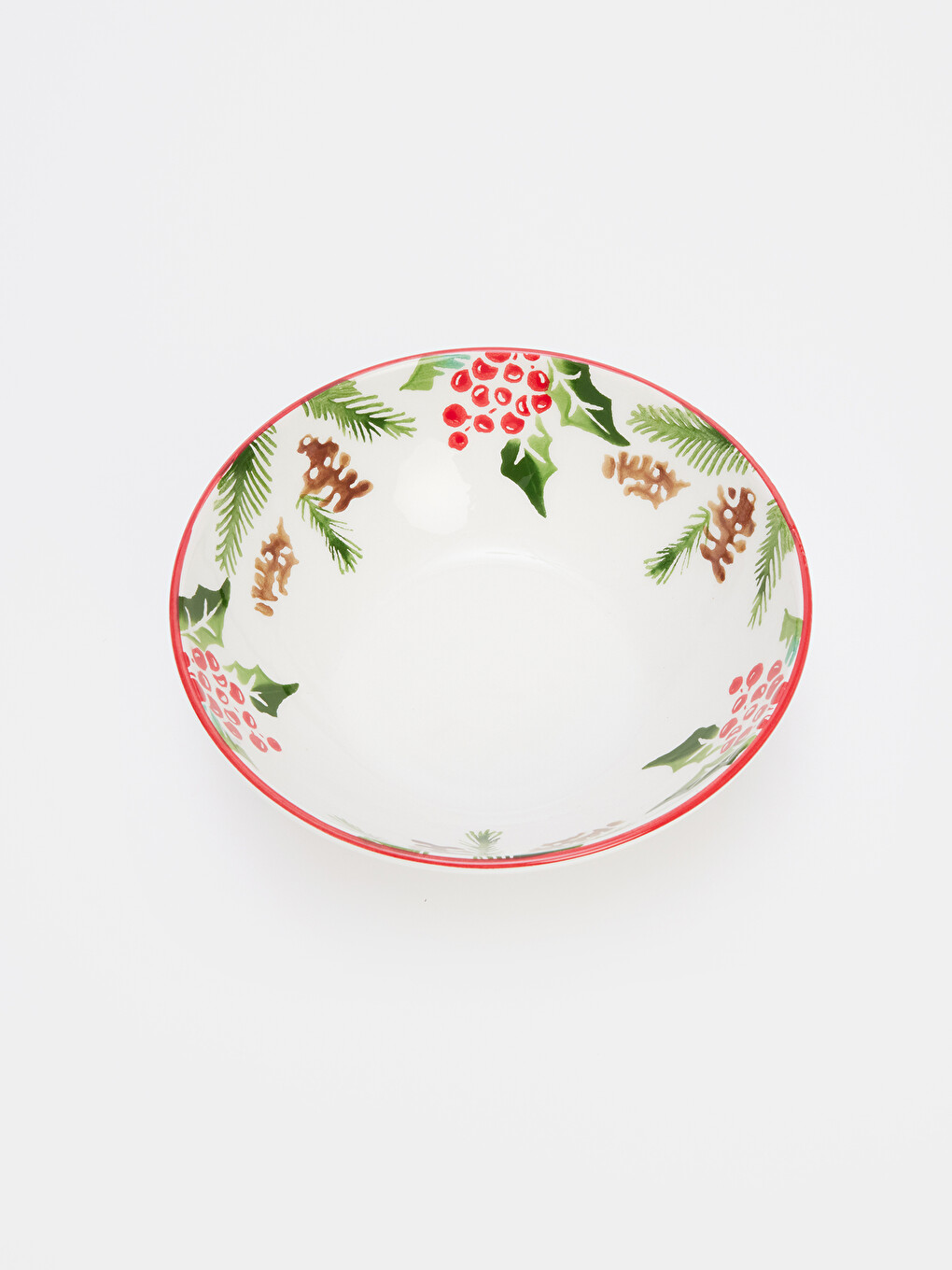 Flower Printed Ceramic Salad Bowl 20 Cm-2