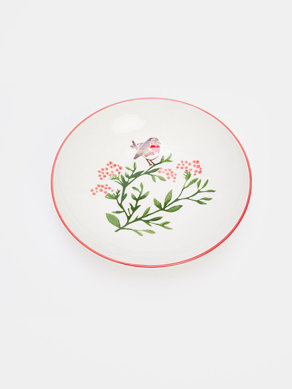 Flower Printed Ceramic Salad Bowl 23 Cm-2