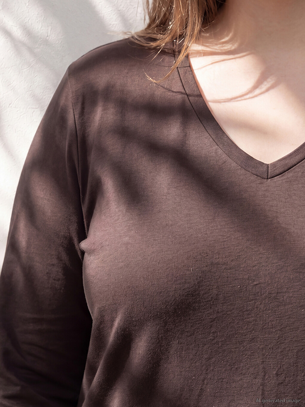 Plus Size %100 Cotton Women's T-shirt-1