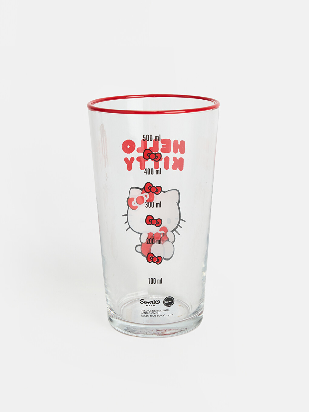 Karışık Hello Kitty Baskılı Cam Bardak 550 Ml-2