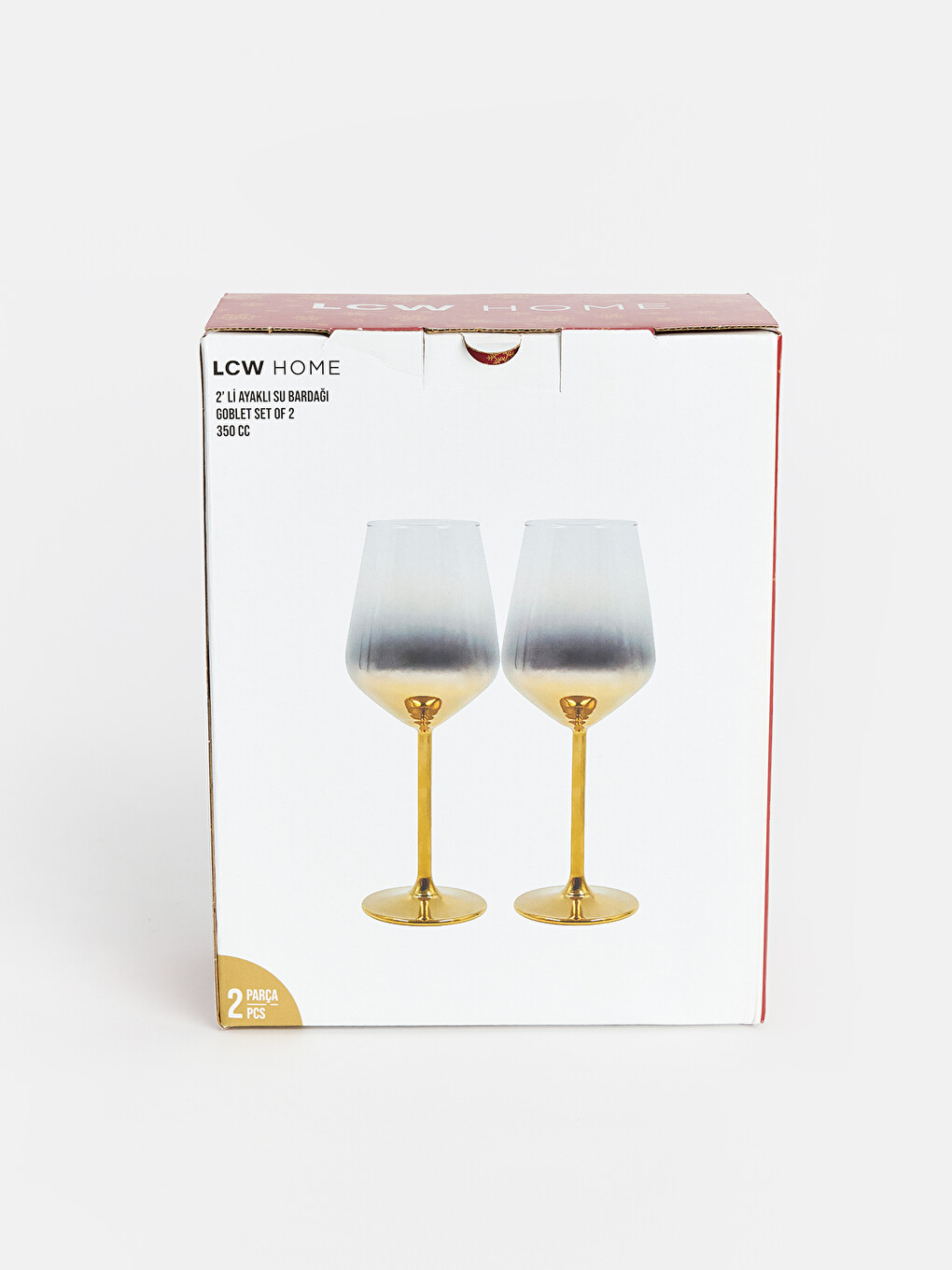 Footed Glass Glass Set 2 Pack 350 Ml-1