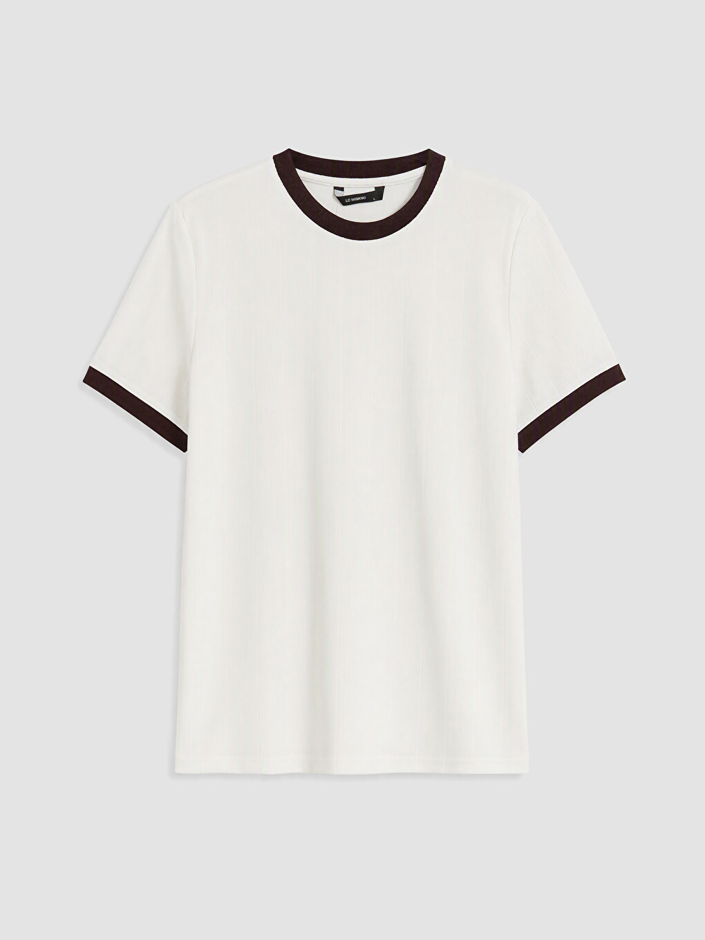 Mashkull Ngjyre Pana T-shirt