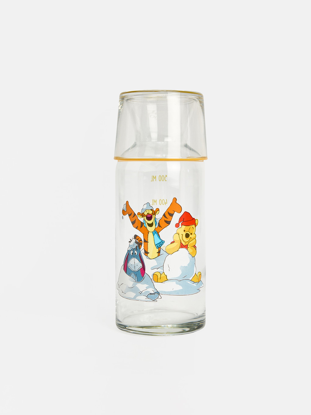 Carafă De Noptieră Din Sticlă Imprimată Winnie The Pooh 700 Ml-2
