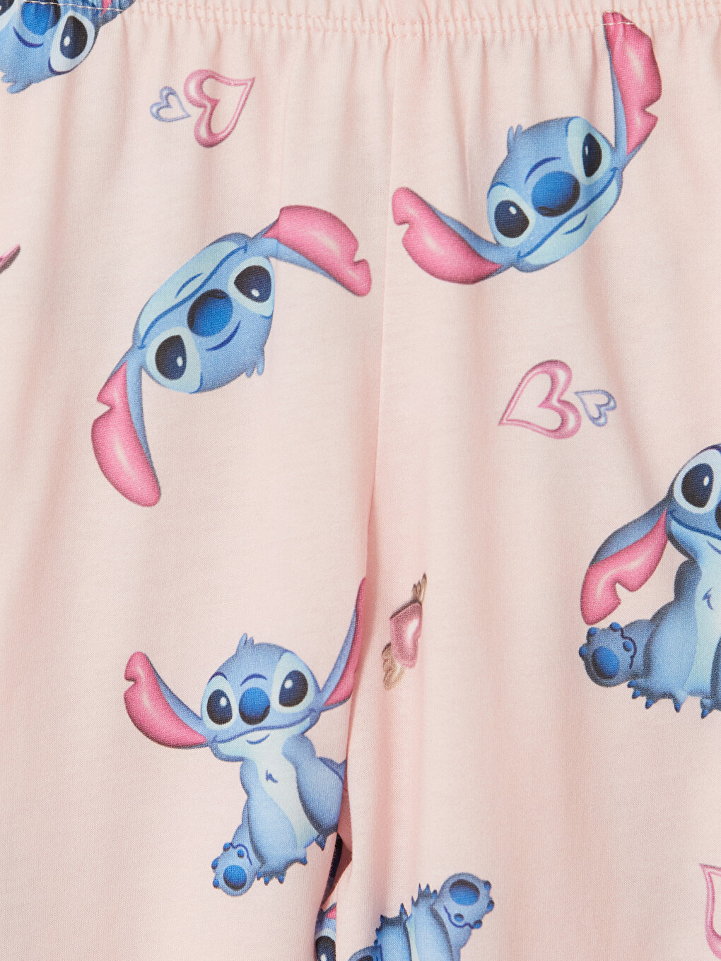 Pembe Stitch Kız Çocuk Pijama Takım-5