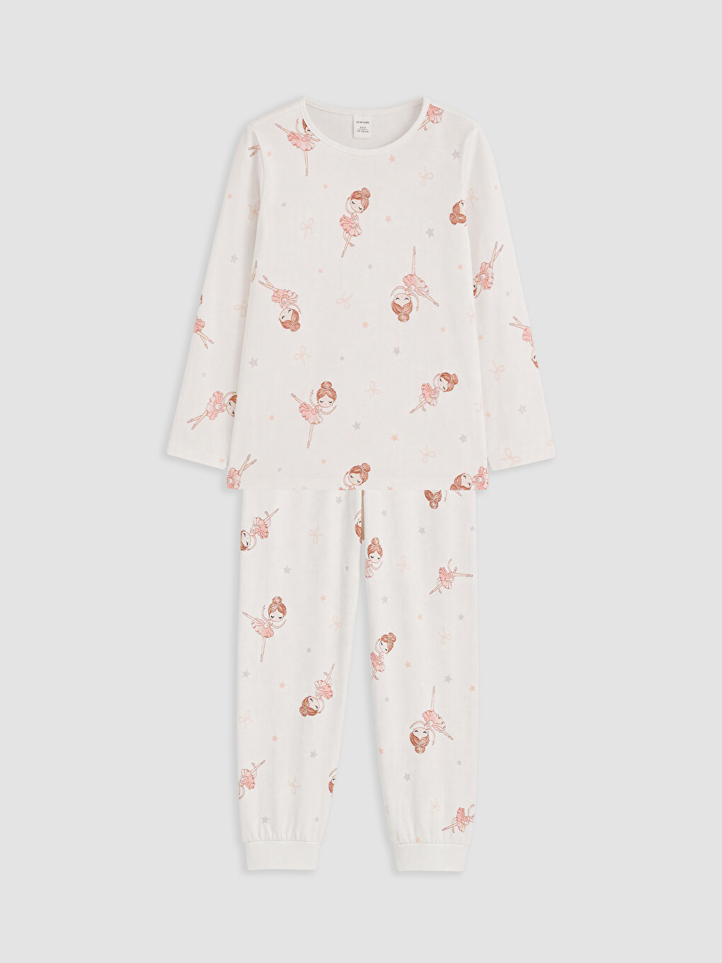 Crew Neck Girls' Pyjamas Set