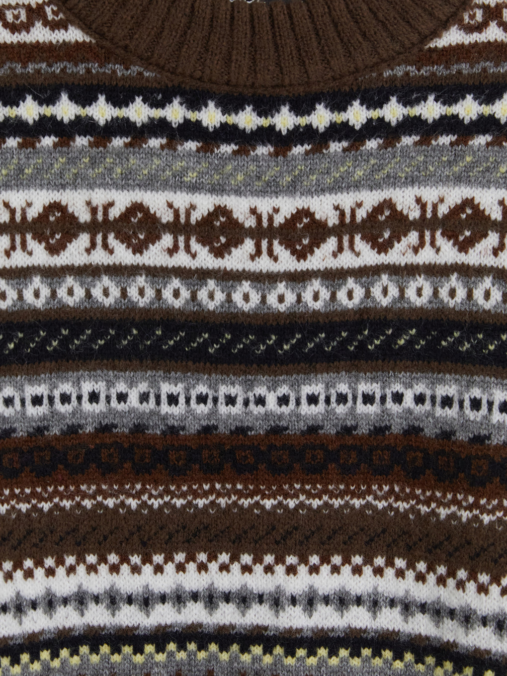 Striped Wool Blended Women's Knitwear Sweater-1