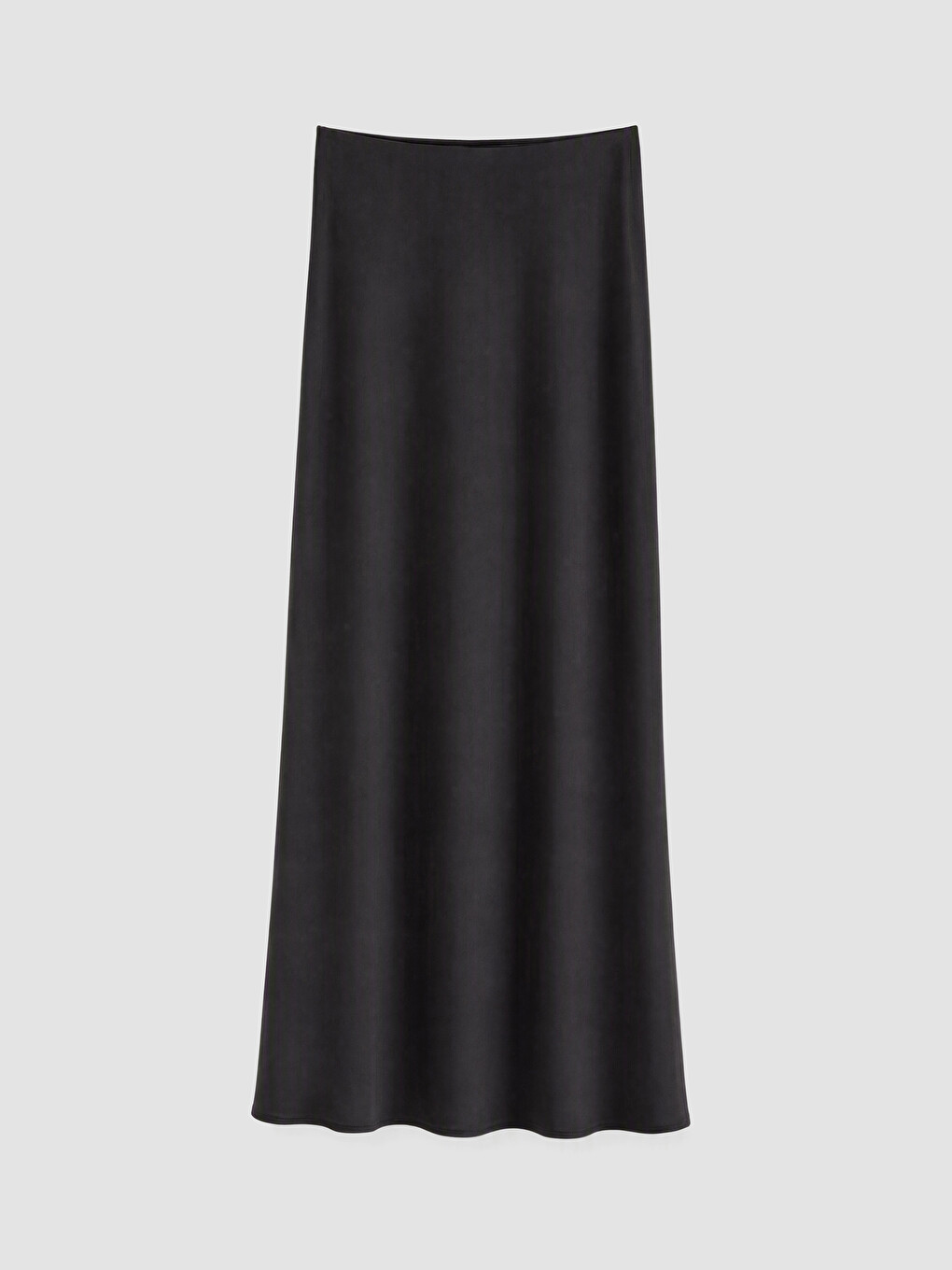Elastic Waist A-line Satin Skirt