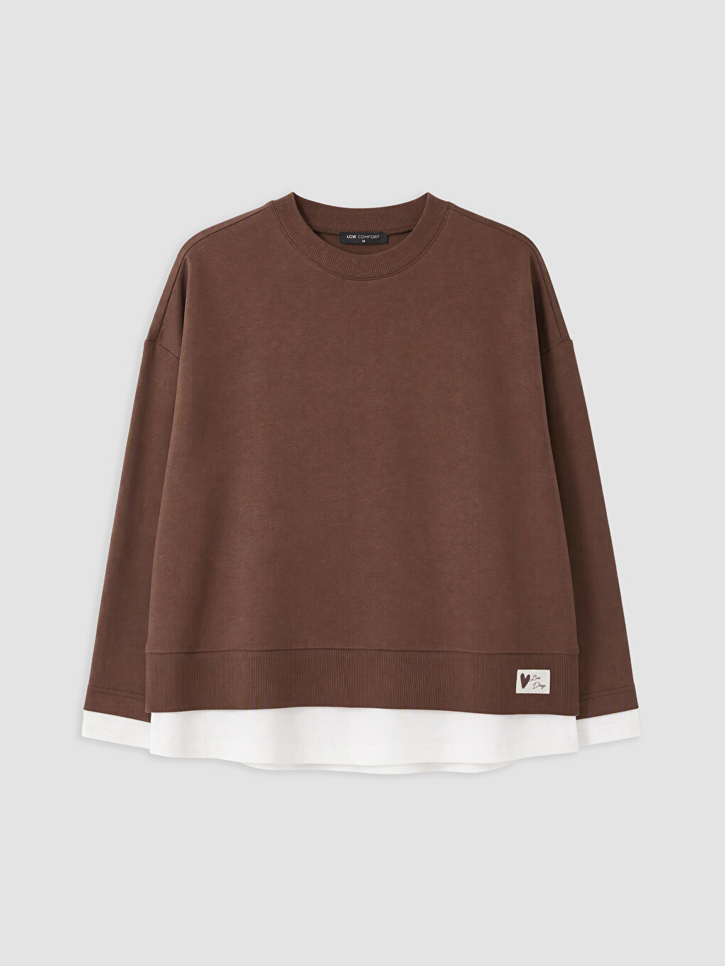 Woman Brown Sweatshirt