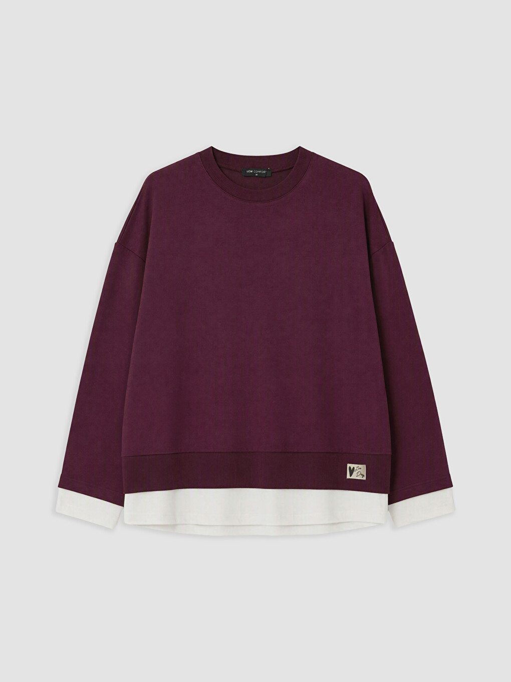 Mürdüm Oversize Kadın Sweatshirt