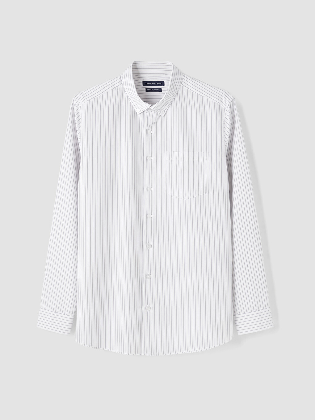 Regular Fit Striped Twill Men's Shirt