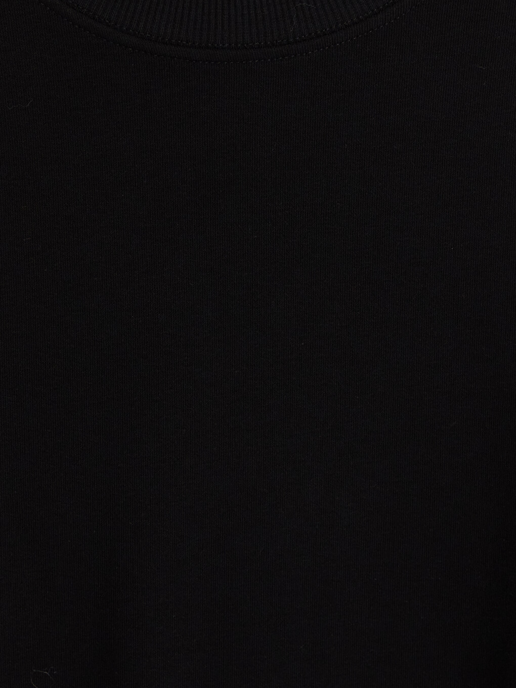 Siyah Oversize Kadın Kalın Sweatshirt-1