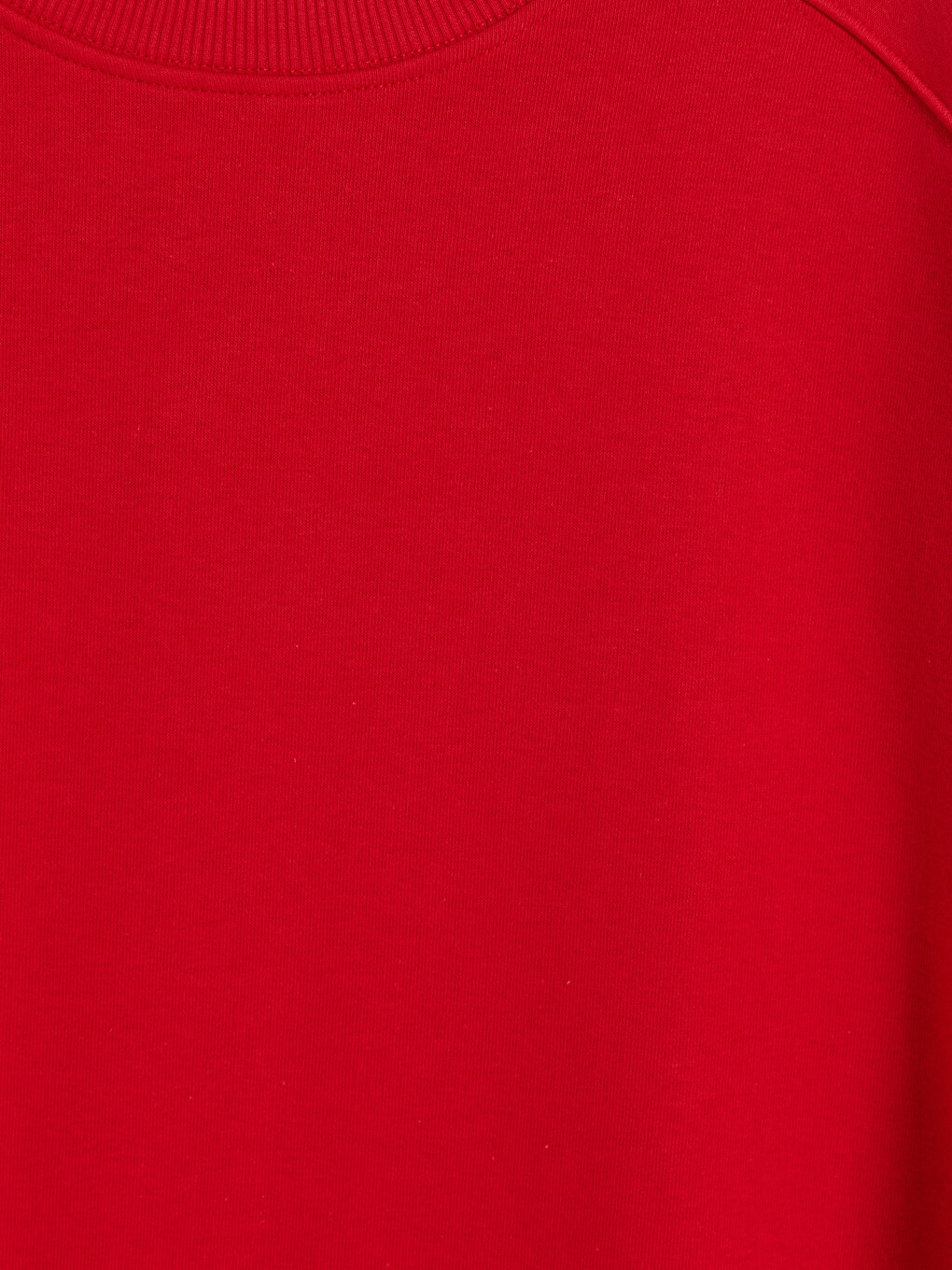Kırmızı Oversize Kadın Kalın Sweatshirt-5