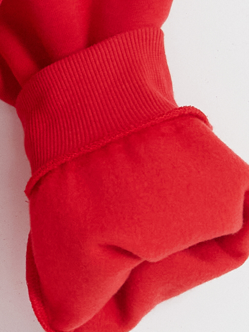 Kırmızı Oversize Kadın Kalın Sweatshirt-7