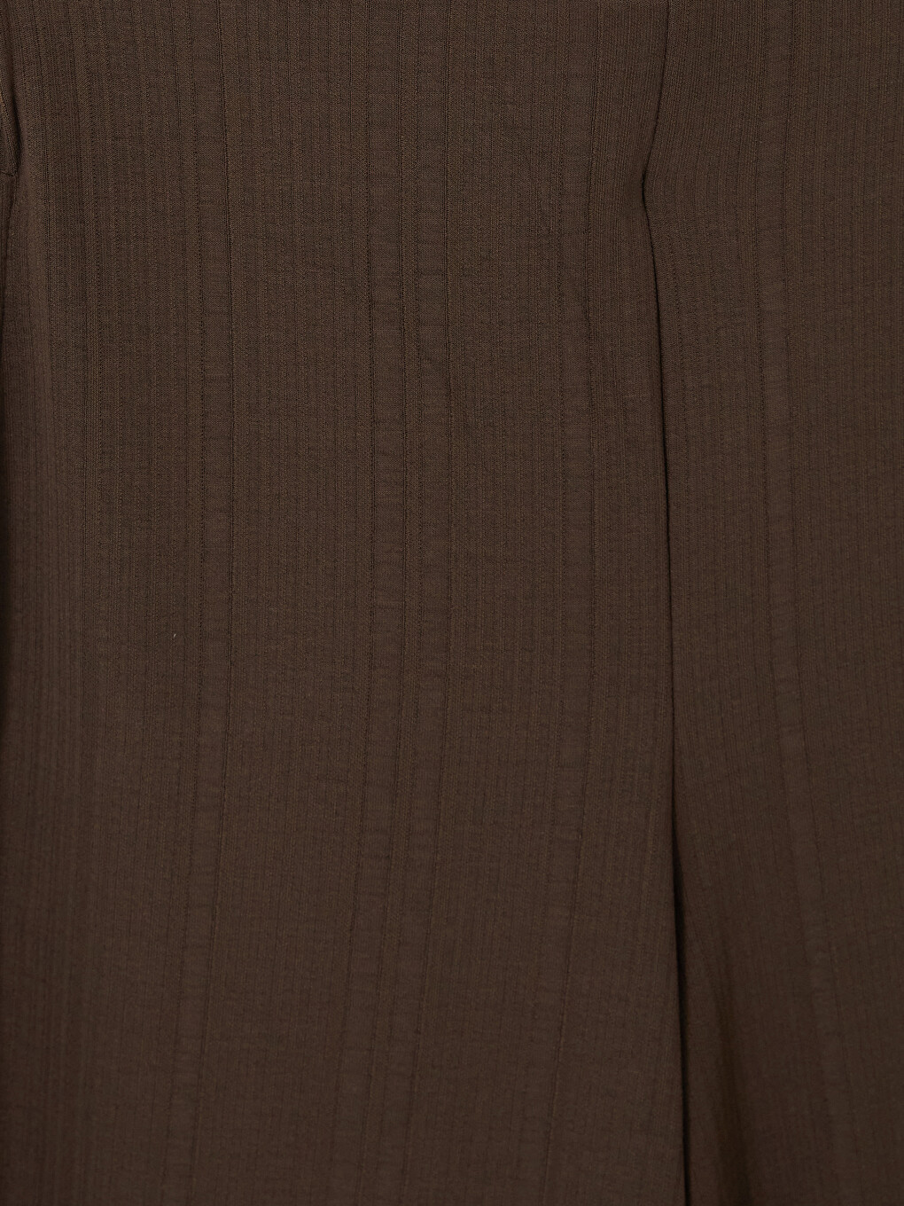 Elastic Waist Women's Ribbed Trousers-1