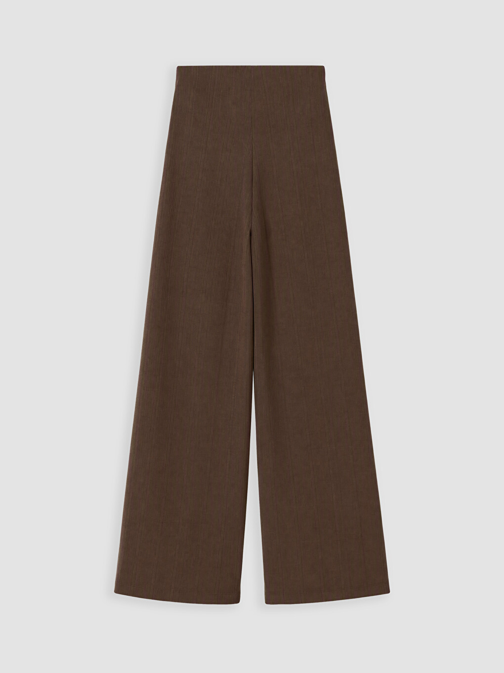 Elastic Waist Women's Ribbed Trousers-2