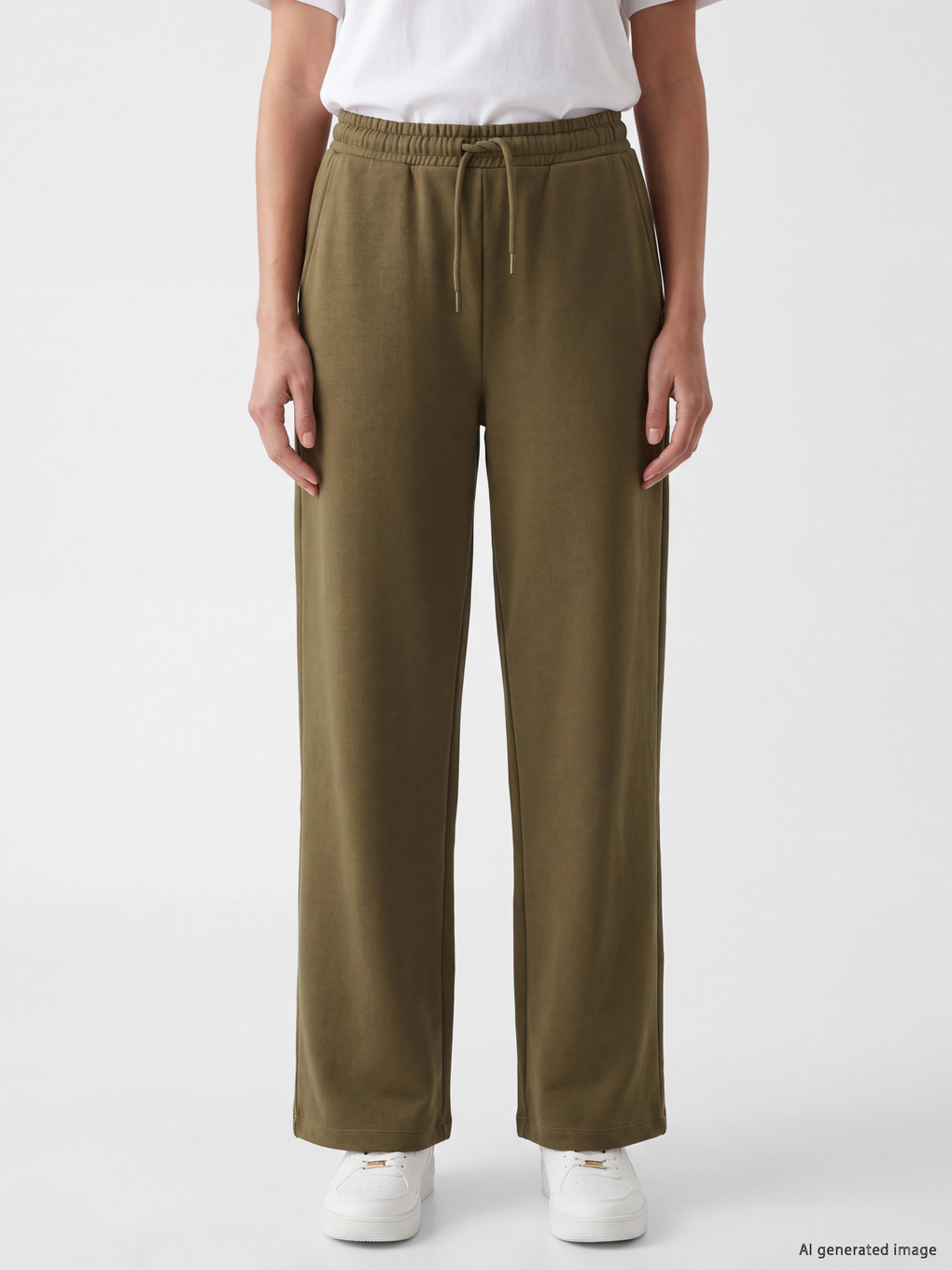 Wide Leg Women's Thick Sweatpants-1