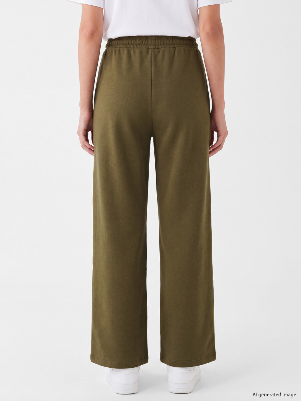 Wide Leg Women's Thick Sweatpants-3