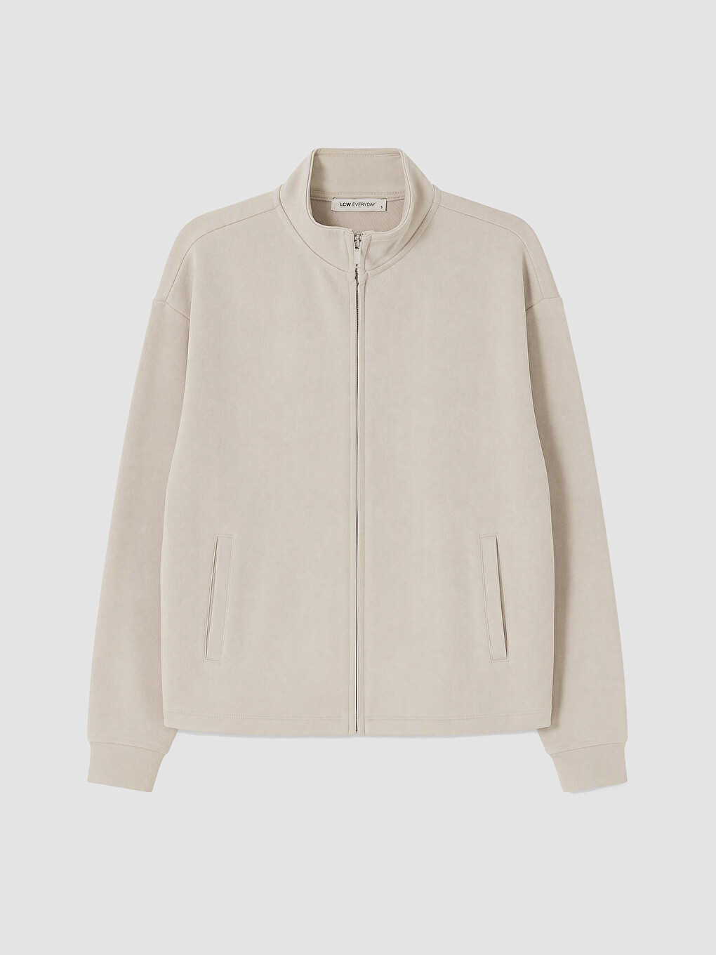 Woman Grey Zip-up Sweatshirt
