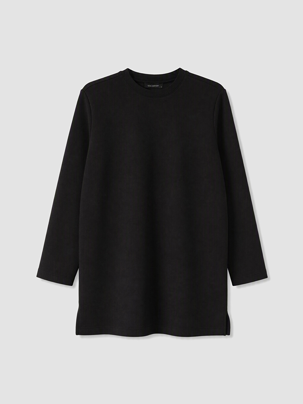 Siyah Oversize Soft Touch Kadın Tunik