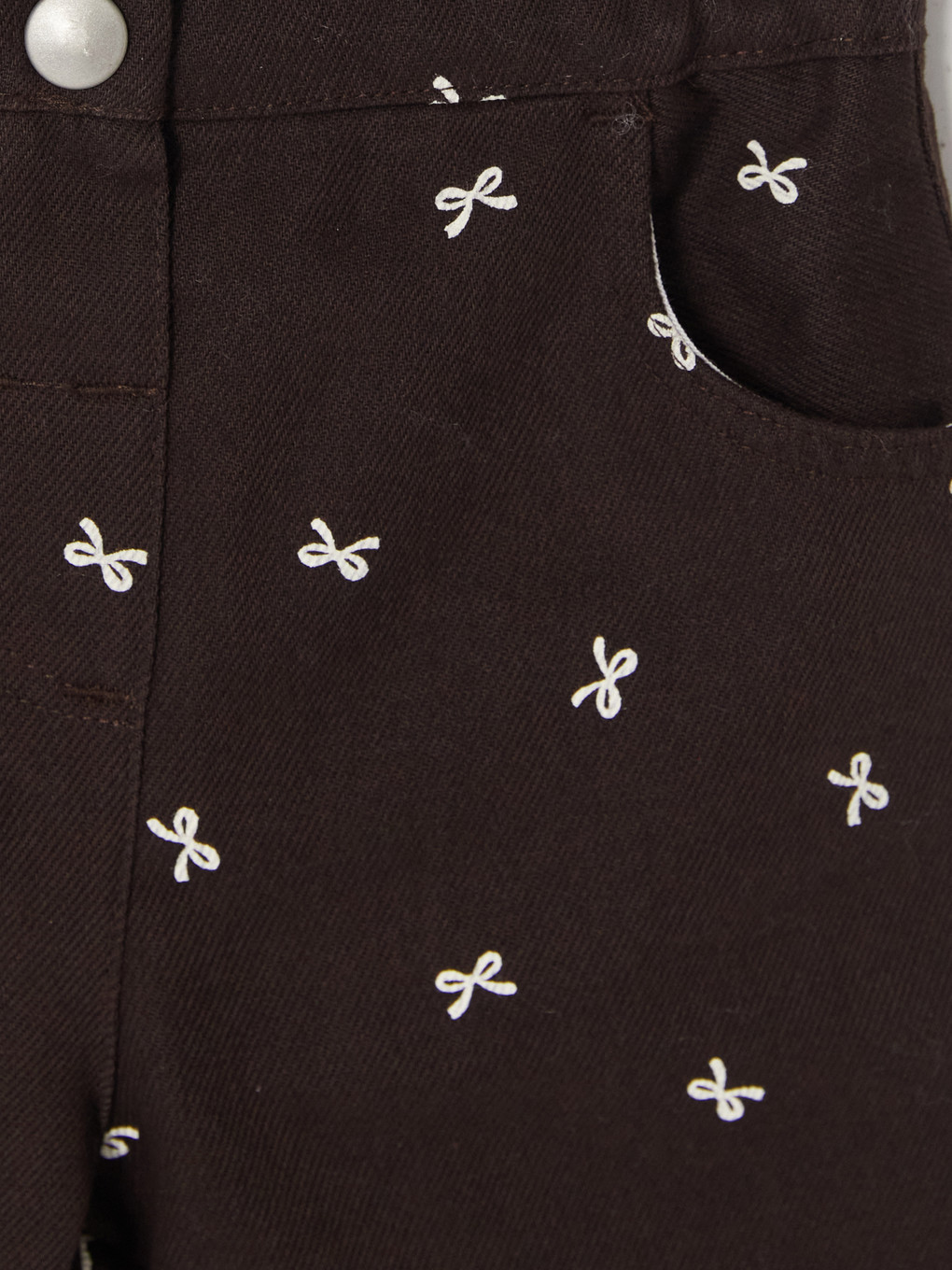Bowed Baby Girls' Gabardine Trousers-2