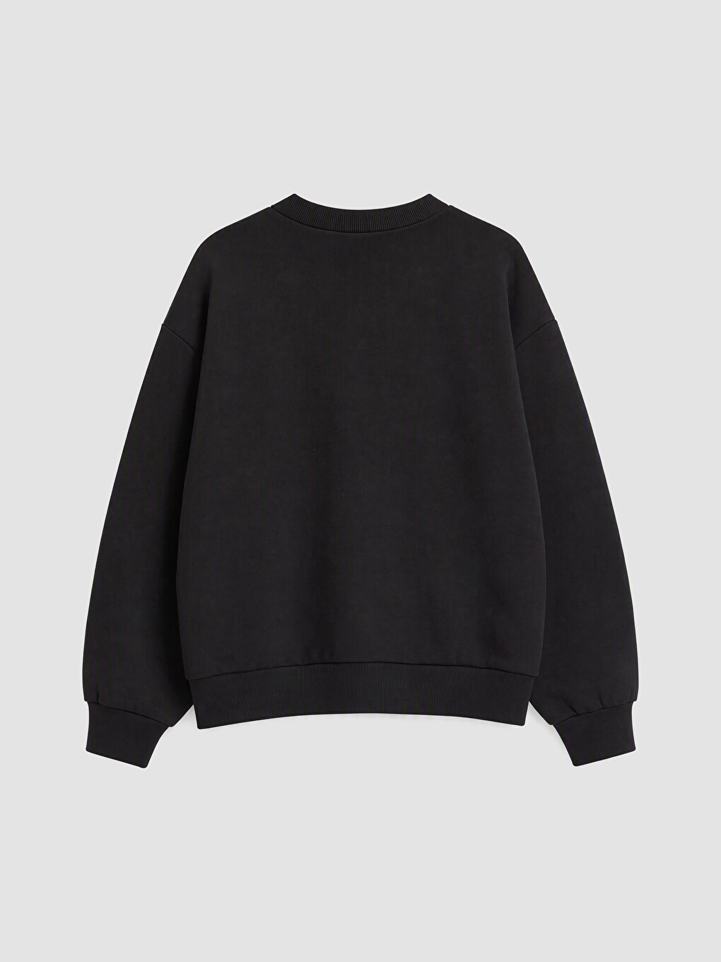 Siyah Nakışlı Kız Çocuk Sweatshirt-2