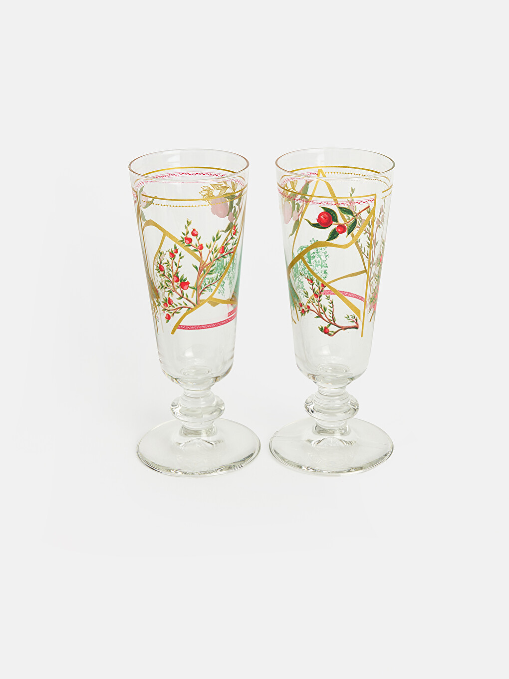 2 Pack Printed Glass Water Glass 180 Ml-3