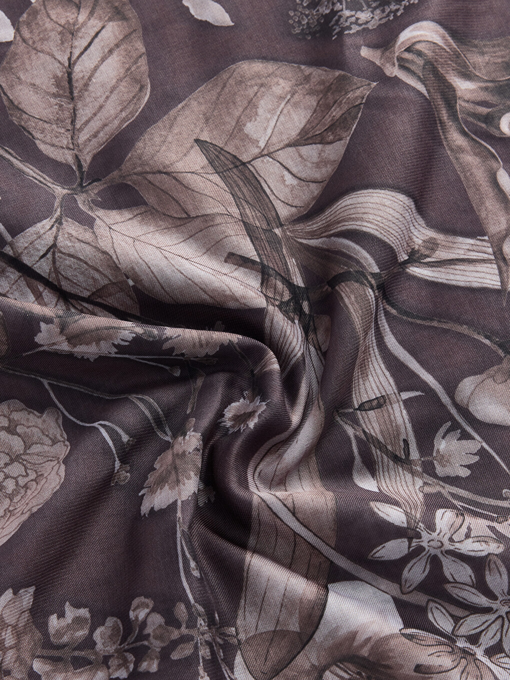 Woman Brown Large Scarf-2