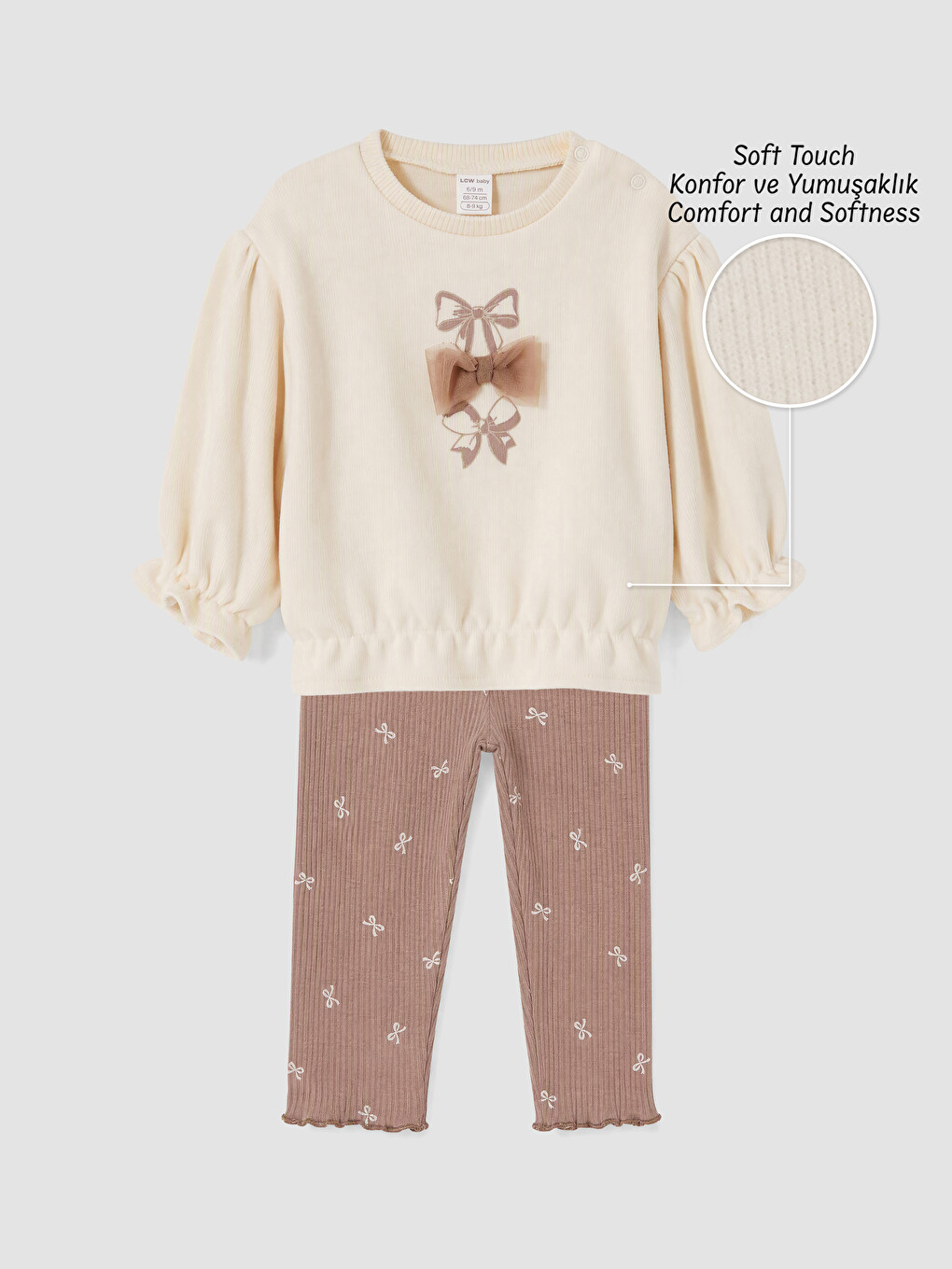 Baby Girl Ecru Set