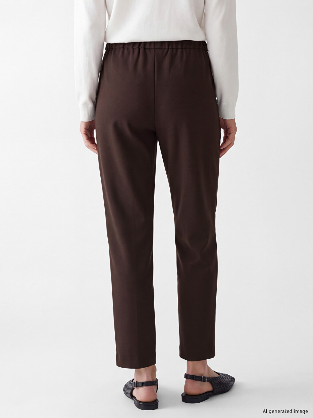 Elastic Waist Women's Trousers-3