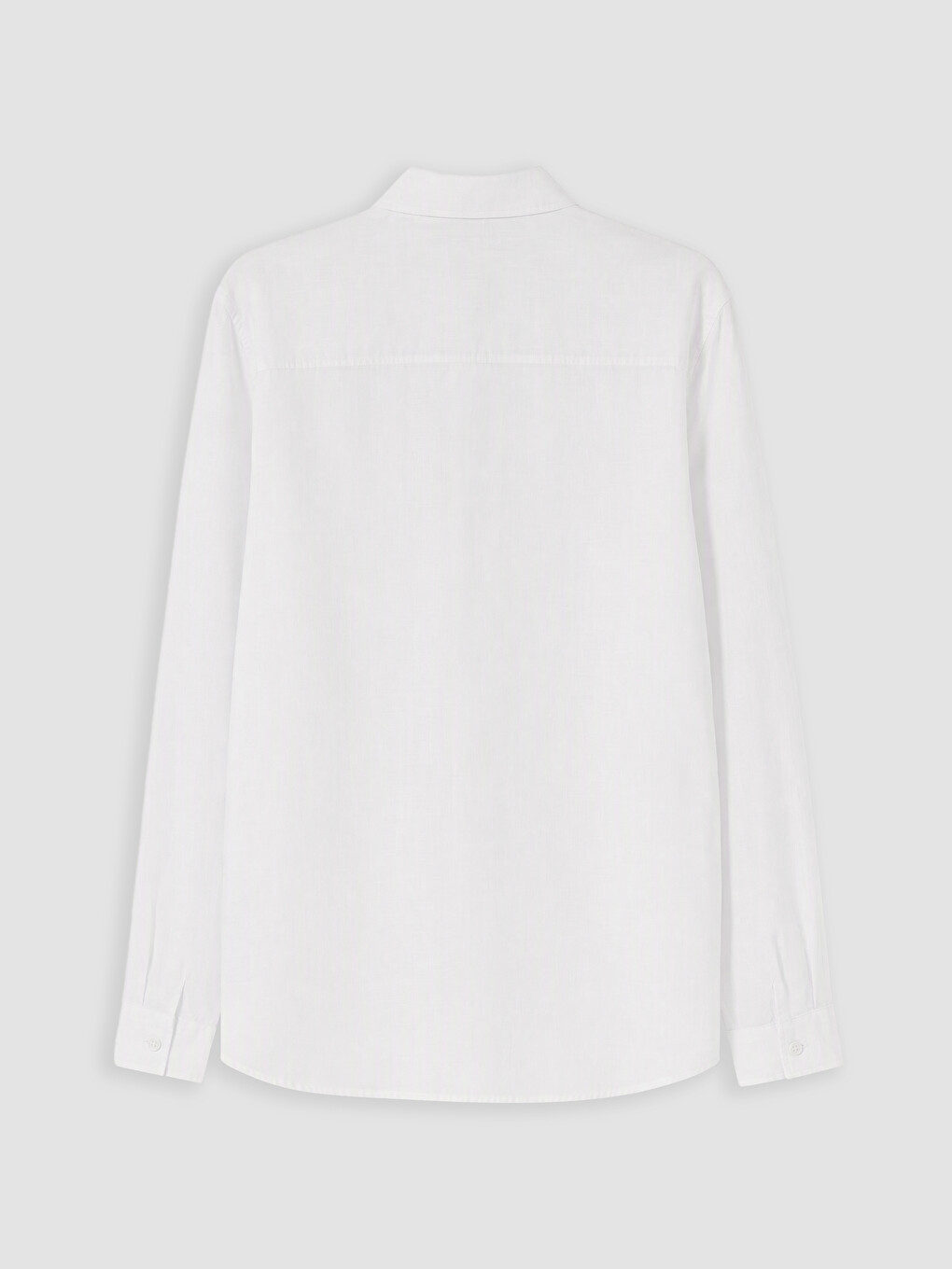 Beyaz Regular Fit Poplin Erkek Gömlek-2