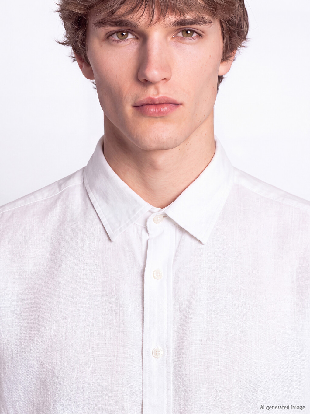Regular Fit Poplin Men's Shirt-2