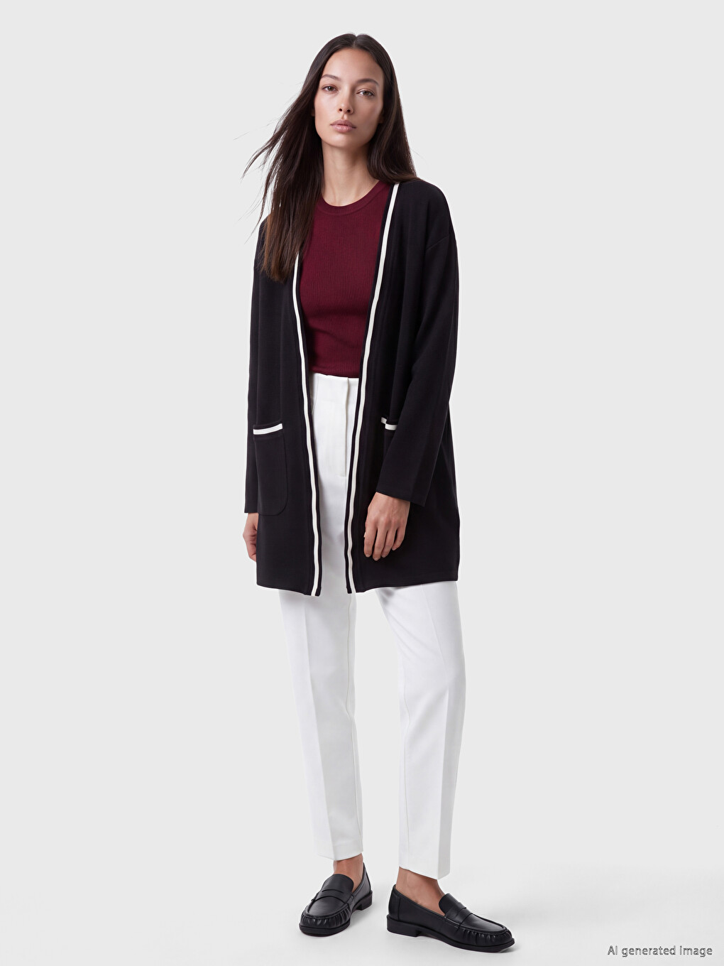Shawl Collar Soft Touch Women's Cardigan-1