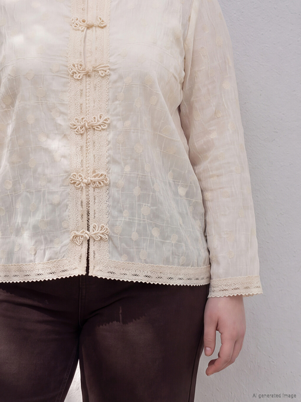 Woman Ecru Blouse-1