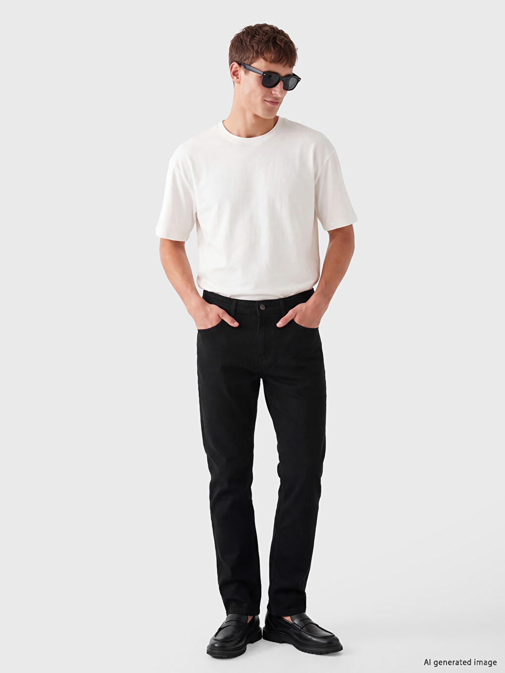 Man Black Jeans