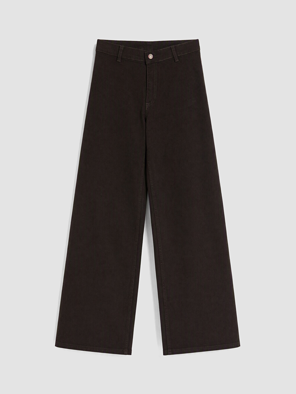 Kahverengi Wideleg Jean-4