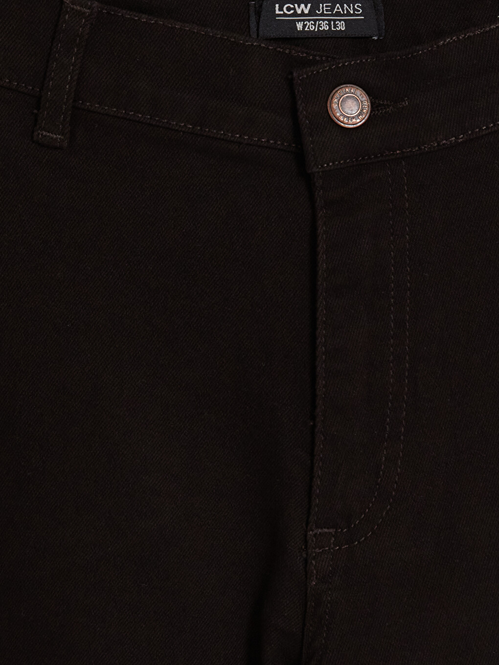 Kahverengi Wideleg Jean-5