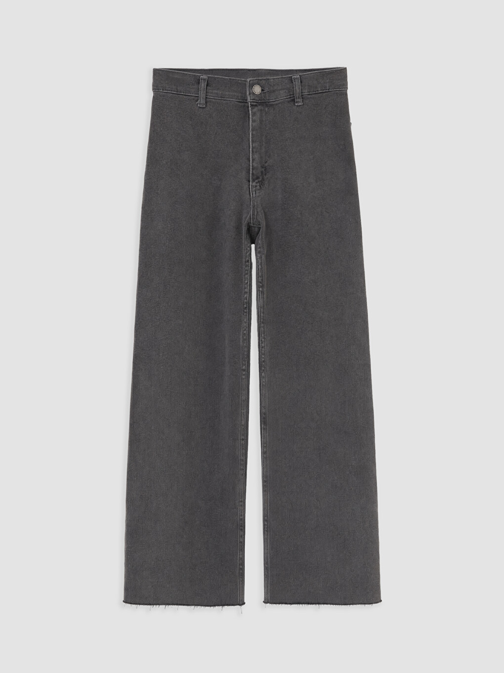 Siyah Wideleg Jean-4