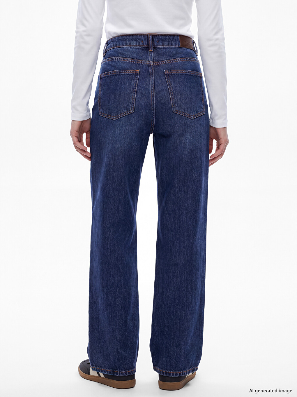 Straight Fit Women's Jeans-4
