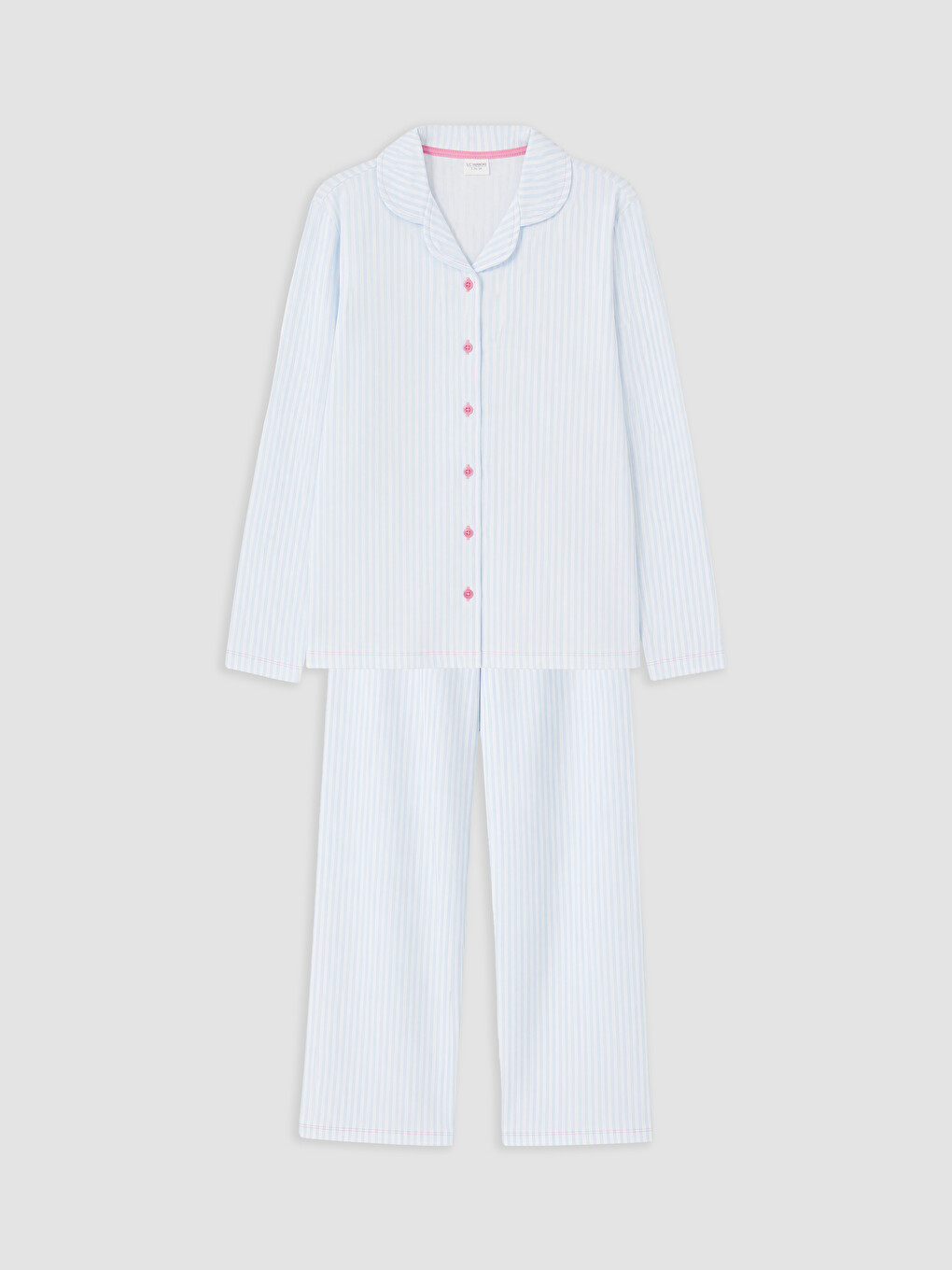 Set De Pijama Cu Guler De Cămașă Pentru Fată